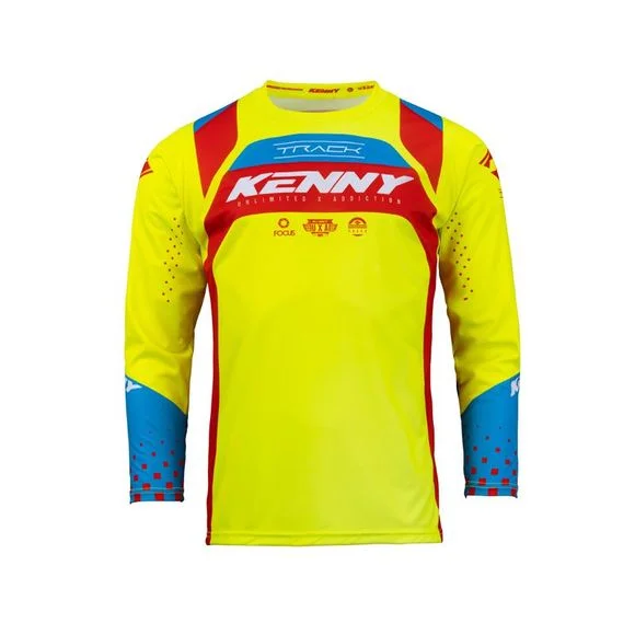 Maillot cross Kenny TRACK FOCUS ENFANT – Jaune / Rouge Ref : KE1741-C64886