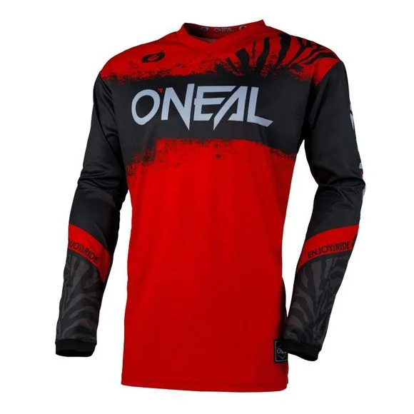 Maillot cross O’Neal ELEMENT – SHOCKER 2025 – Noir / Rouge Ref : OL2064