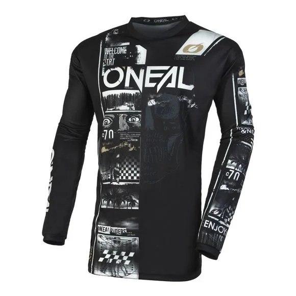 Maillot cross O&rsquo;Neal ELEMENT YOUTH – ATTACK V23 – Jaune / Noir Ref : OL1904