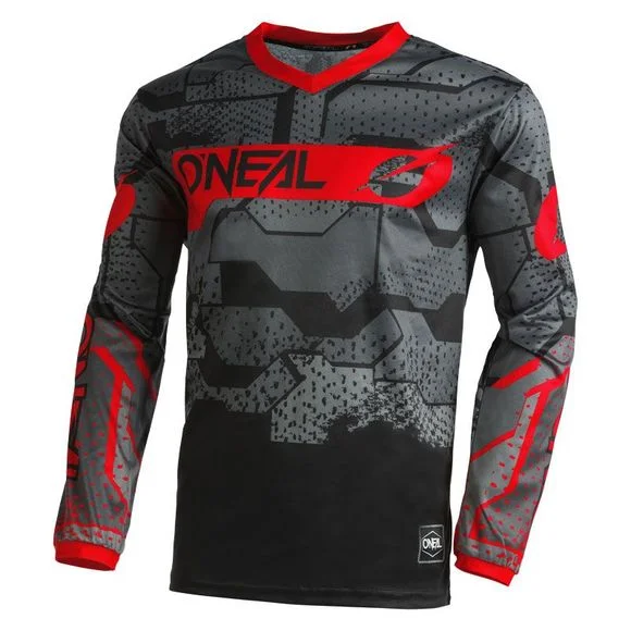Maillot cross O&rsquo;Neal ELEMENT YOUTH – CAMO V.22 – BLACK RED – Noir / Rouge Ref : OL1770