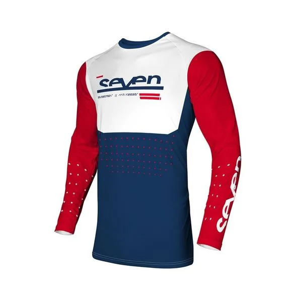 Maillot cross Seven VOX APERTURE ENFANT – Rouge / Bleu Ref : SEV0151