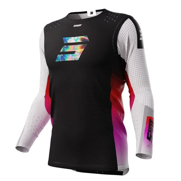 Maillot cross Shot AEROLITE – HONOR 2024 – Noir / Multicolore Ref : SO2503-C64876