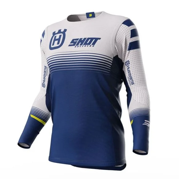 Maillot cross Shot AEROLITE – HUSQVARNA LIMITED EDITION 2023 – Bleu Ref : SO2375