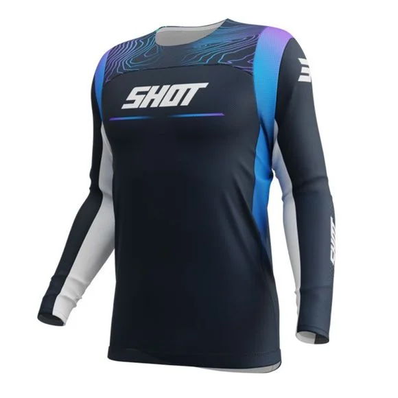 Maillot cross Shot CONTACT – APEX 2025 – Bleu Ref : SO2656