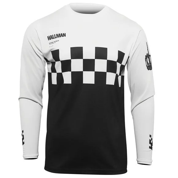 Maillot cross Thor HALLMAN DIFFER CHEQ BLACK WHITE 2025 – Noir Ref : TO2734