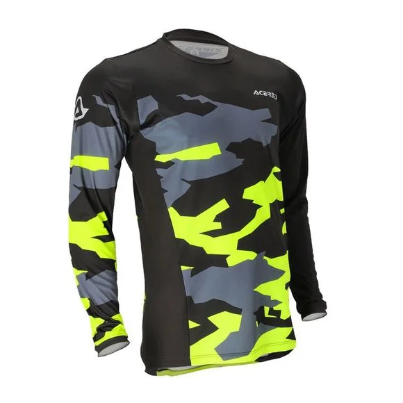 Maillot enduro Acerbis ENDURO X-DURO WINTER 2024 – Noir / Jaune Ref : AE5436