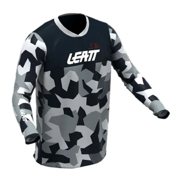 Maillot enduro Leatt 4.5 ENDURO 2025 – Gris / Rouge Ref : LB0740