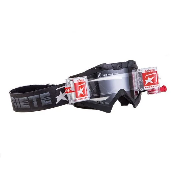 Masque cross Ariete ADRENALINE BLACK ROLL OFF 2019 – Noir / Gris Ref : ARE0111 / 14001-NRON