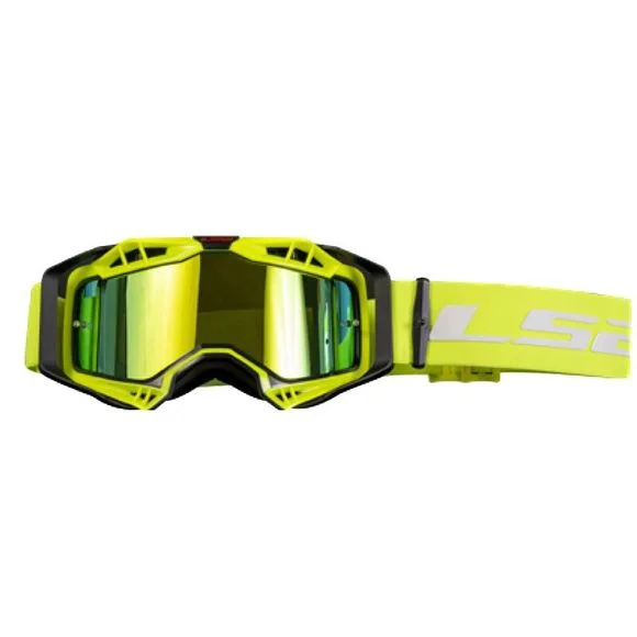 Masque cross LS2 AURA IRIDIUM VISOR 2024 – Noir / Jaune Ref : LS0923 / 7201002054