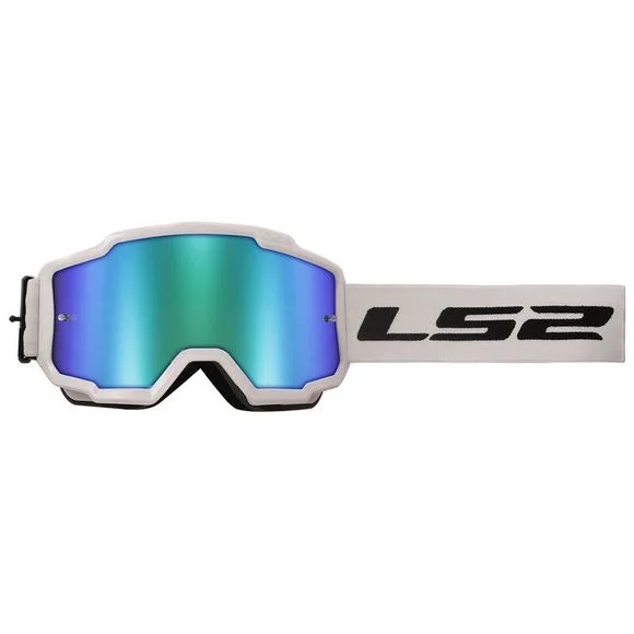 Masque cross LS2 CHARGER GREEN IRID.VISOR 2024 – Blanc Ref : LS0943 / 7202011002