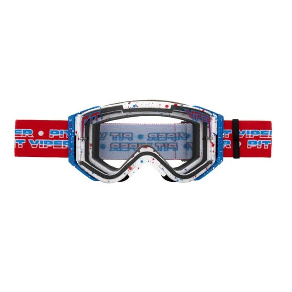 Masque cross Pit Viper BRAPSTRAP – THE ROOST ROCKET 2024 – Bleu / Rouge Ref : PIT0001 / PV-GOG-0005