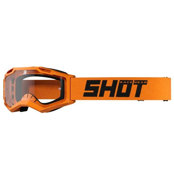 Masque cross Shot ASSAULT 2.0 – SOLID NEON ORANGE GLOSSY 2023 – Orange Ref : SO2290 / A09-29B1-C05