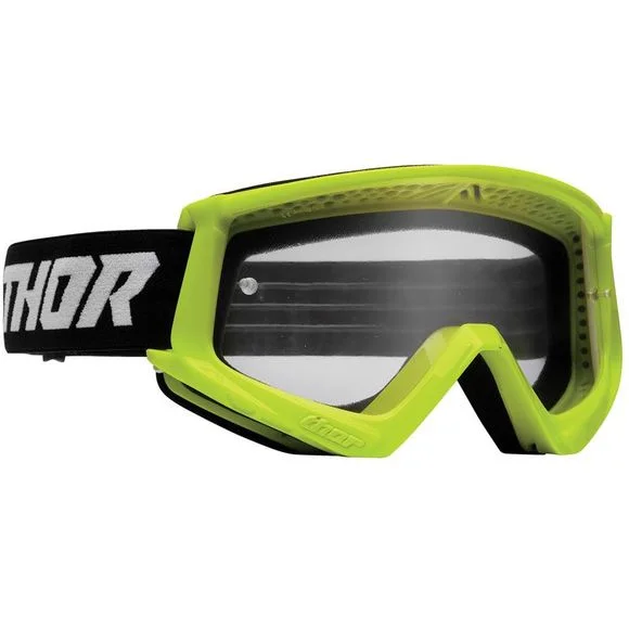 Masque cross Thor COMBAT FLUO ACID BLACK ENFANT – Jaune / Noir Ref : TO2800 / 26013050