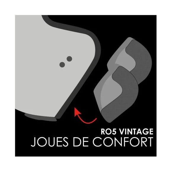 Mousses de joues ROOF KIT VINTAGE – Noir Ref : RO0191