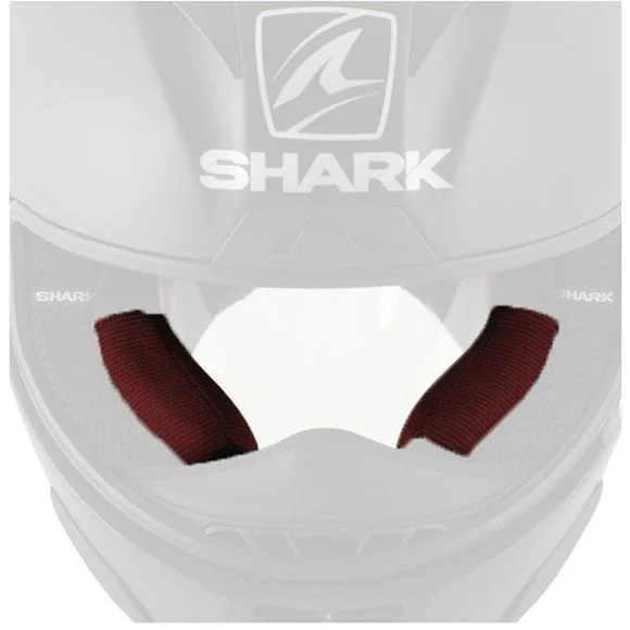 Mousses de joues Shark RED – RACE-PRO / RACE-R PRO CARBON / RACE-R PRO GP – Noir / Rouge Ref : SH1209