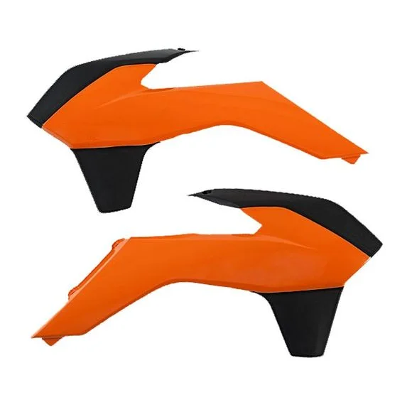 Ouie de radiateur Acerbis orange/noir Ref : AE0349 / 0016896.209.016