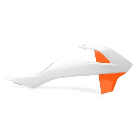 Ouie de radiateur Polisport COULEUR ORANGE/BLANCKTM 65 65 SX – 2016 – 2020Ref : 4430008998 / 1086303001