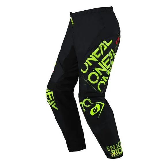 Pantalon cross O&rsquo;Neal ELEMENT – STATIC 2025 – Noir / Jaune Ref : OL2093
