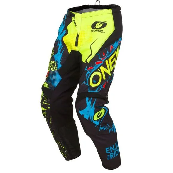 Pantalon cross O&rsquo;Neal ELEMENT – VILLAIN – NEON YELLOW 2020 – Jaune / Noir Ref : OL1310