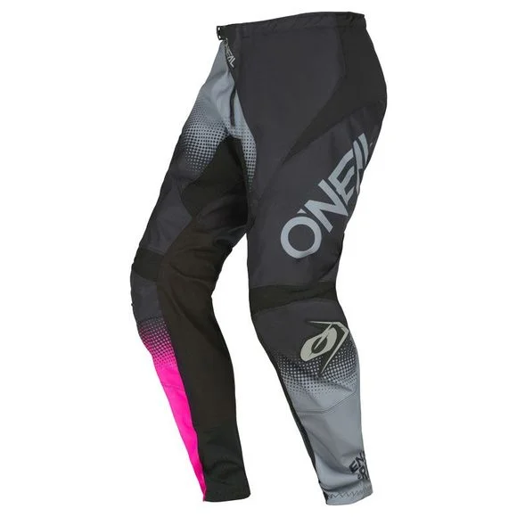 Pantalon cross O&rsquo;Neal ELEMENT WOMENS – RACEWEAR V.22 – BLACK GRAY PINK 2023 – Gris / Rose Ref : OL1814