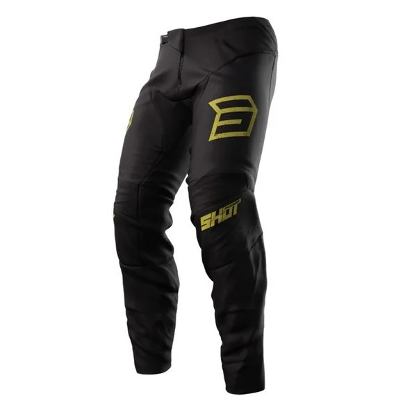 Pantalon cross Shot DEVO – ARMY 2025 – Noir / Jaune Ref : SO2366