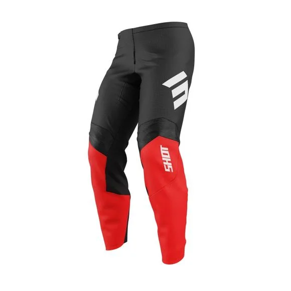 Pantalon cross Shot DRAW – INSTINCT 2025 – Noir / Rouge Ref : SO2722