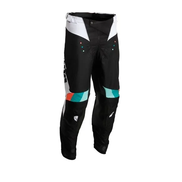 Pantalon cross Thor PULSE REACT WHITE BLACK 2022 – Blanc / Noir Ref : TO2805