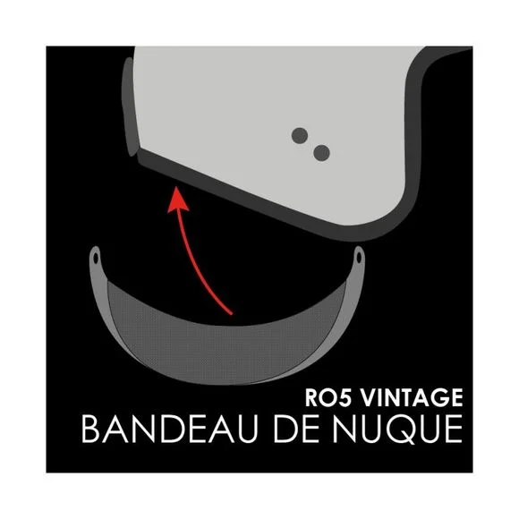 Pare-nuque ROOF RO5 VINTAGE – Noir Ref : RO0192