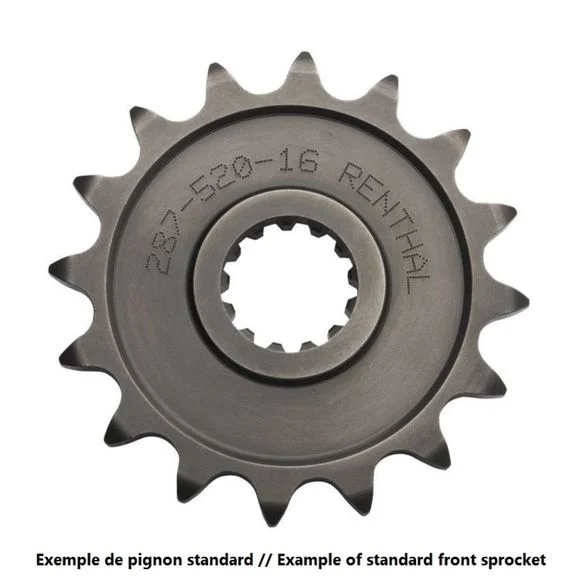 Pignon de sortie de boite Renthal acier standard 496 – 520SUZUKI 450 RM-Z 450 – 2013 – 2024Ref : RT00399A / 1074253002