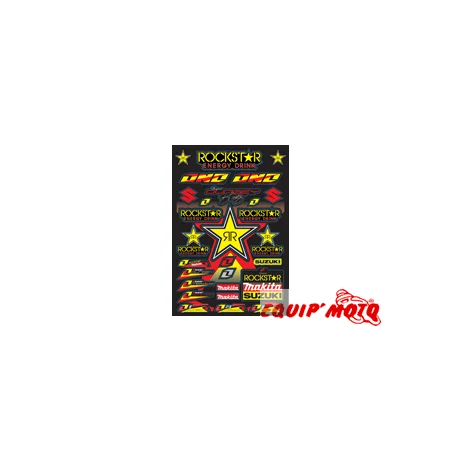 Planche autocollant ROCKSTAR