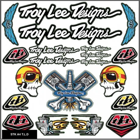 Planche autocollants A4 TROY LEE DESING