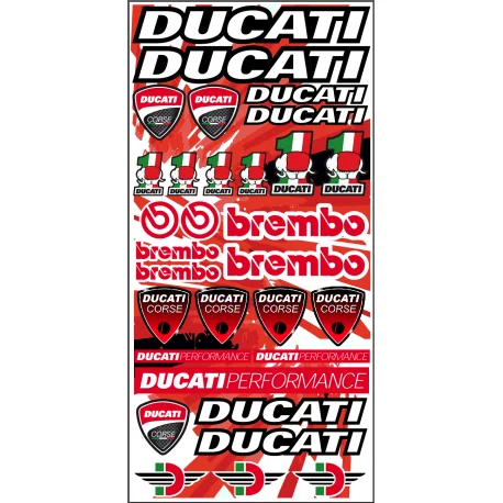 Planche autocollants DUCATI