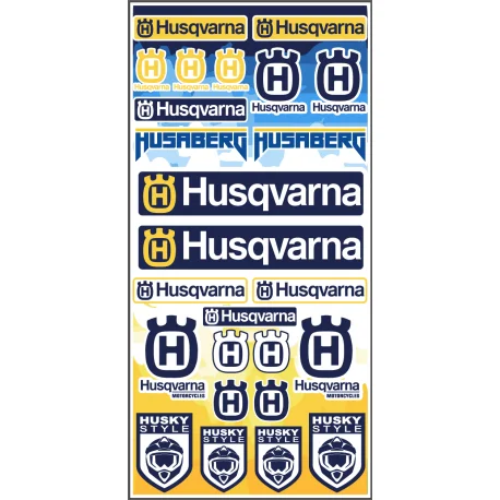 Planche autocollants HUSQVARNA