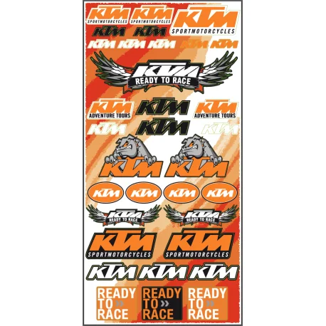 Planche autocollants KTM