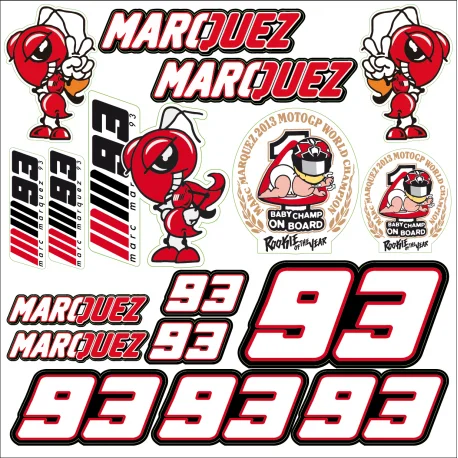 Planche autocollants MARQUEZ