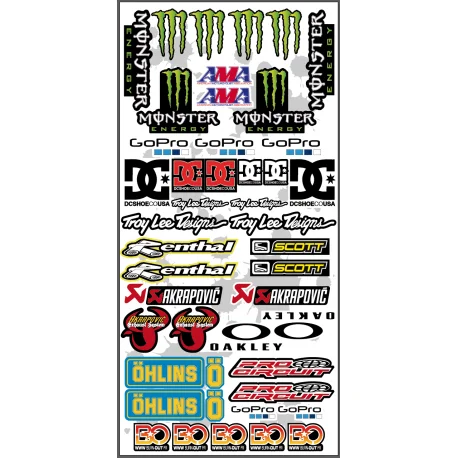 Planche autocollants MONSTER