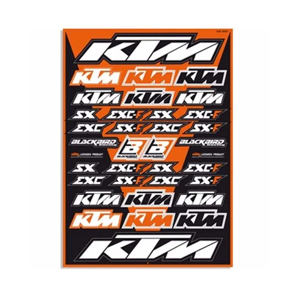 Planche de stickers Blackbird KTM Ref : 78102012 / 1054596