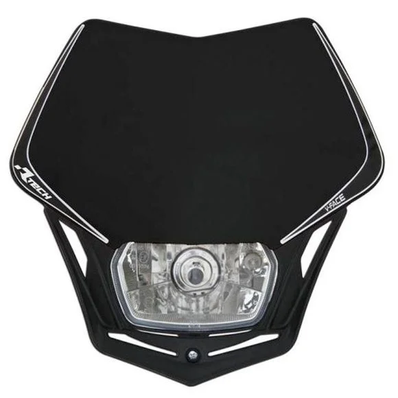 Plaque phare R-tech V-Face Noir Universel – Noir Ref : RTH0573 / RMASKNR00008