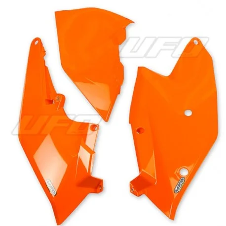 Plaques numero laterales avec cache boite a air UFO KTM SX SX-F 2016-2018 EXC EXC-F 2017-2019