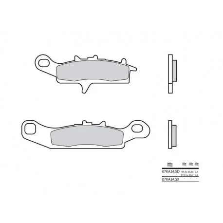 Plaquettes de frein BREMBO Off-Road metal fritte – 07KA24SX