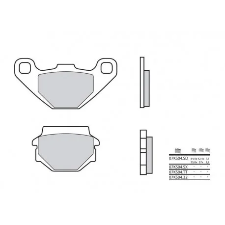 Plaquettes de frein BREMBO Off-Road metal fritte – 07KS04SX
