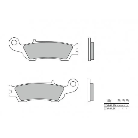 Plaquettes de frein BREMBO Off-Road metal fritte – 07YA47SX