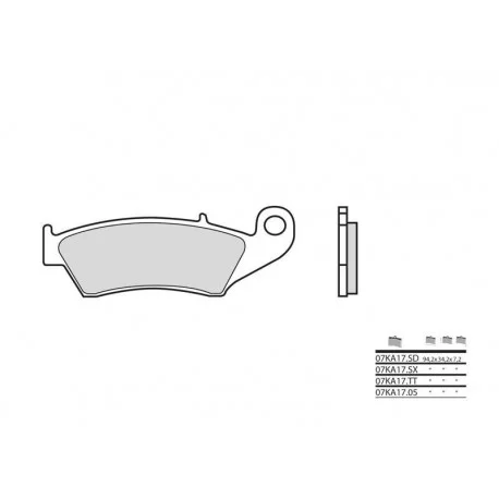 Plaquettes de frein BREMBO Off-Road TT carbone ceramique – 07KA17TT