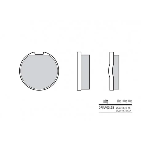 Plaquettes de frein BREMBO route carbone ceramique – 07KA0328