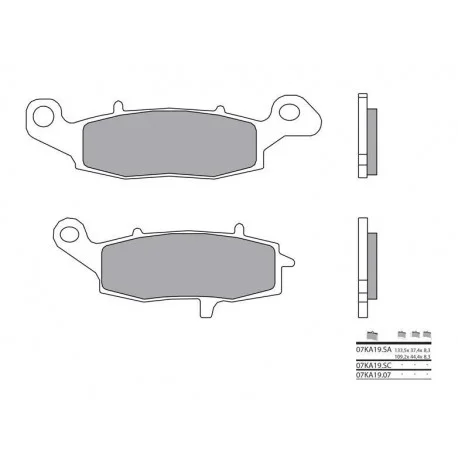 Plaquettes de frein BREMBO route carbone ceramique – 07KA1907
