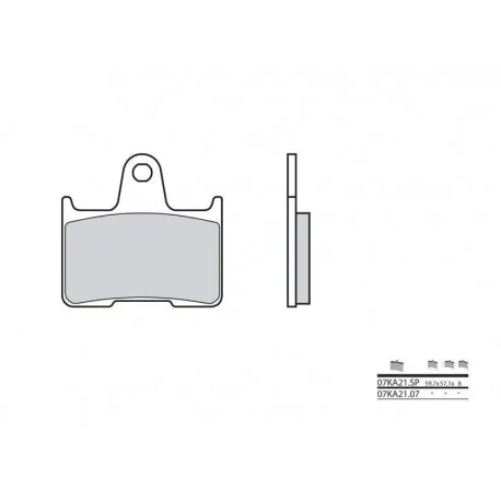 Plaquettes de frein BREMBO route carbone ceramique – 07KA2107