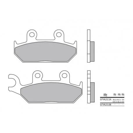 Plaquettes de frein BREMBO route carbone ceramique – 07YA2508