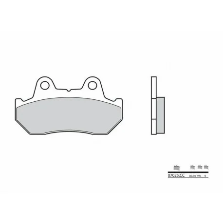 Plaquettes de frein BREMBO Scooter carbone ceramique – 07025