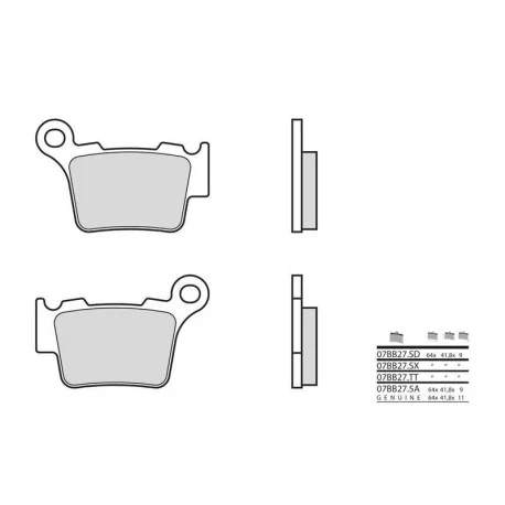 Plaquettes de frein BREMBO Vintage carbone ceramique – 07BB275A