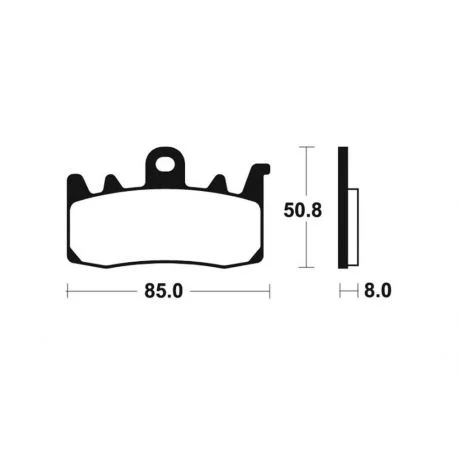 Plaquettes de frein BREMBO Vintage metal fritte 07BB3884